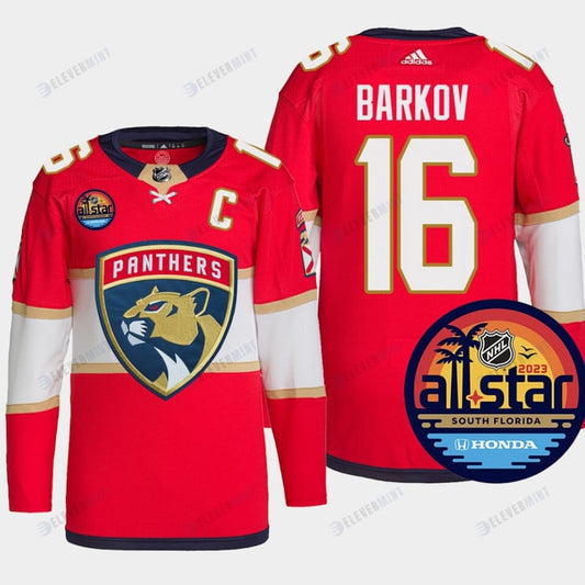 Aleksander Barkov 16 Florida Panthers Red Jersey 2023 NHL All-Star