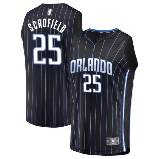 Admiral Schofield Orlando Magic Fanatics Branded Fast Break Jersey - Black - Icon Edition