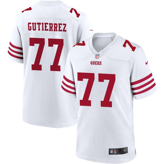 Alfredo Gutierrez San Francisco 49ers Nike Game Player Jersey - White