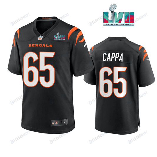 Alex Cappa 65 Cincinnati Bengals Super Bowl LVII Men Game Jersey- Black