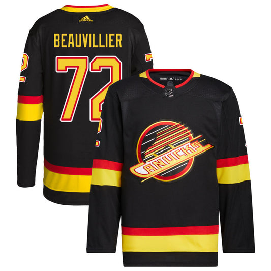 Anthony Beauvillier Vancouver Canucks adidas Retro Primegreen Authentic Pro Jersey - Black