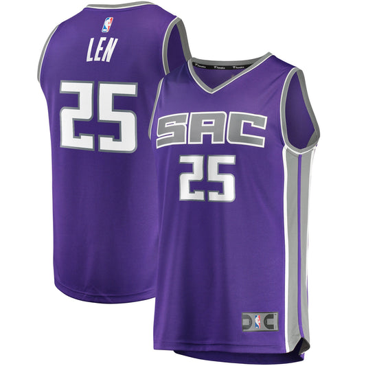 Alex Len Sacramento Kings Fanatics Branded 2021/22 Fast Break Replica Jersey - Icon Edition - Purple