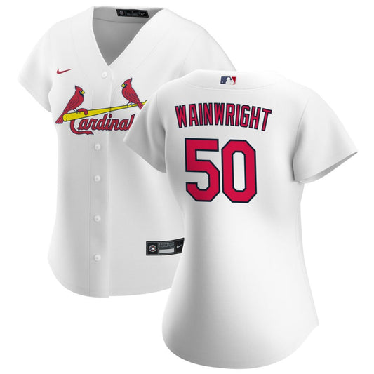 Adam Wainwright St. Louis Cardinals Nike Women's Home Replica Jersey - White