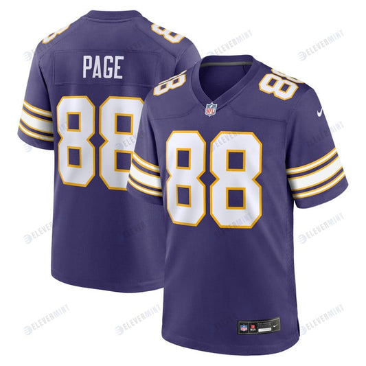 Alan Page 88 Minnesota Vikings Classic Retired Men Jersey - Purple